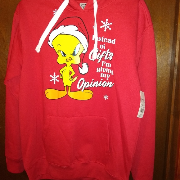 Warner Bros. | Tops | Tweety Bird Hoodie Christmas Sweatshirt | Poshmark